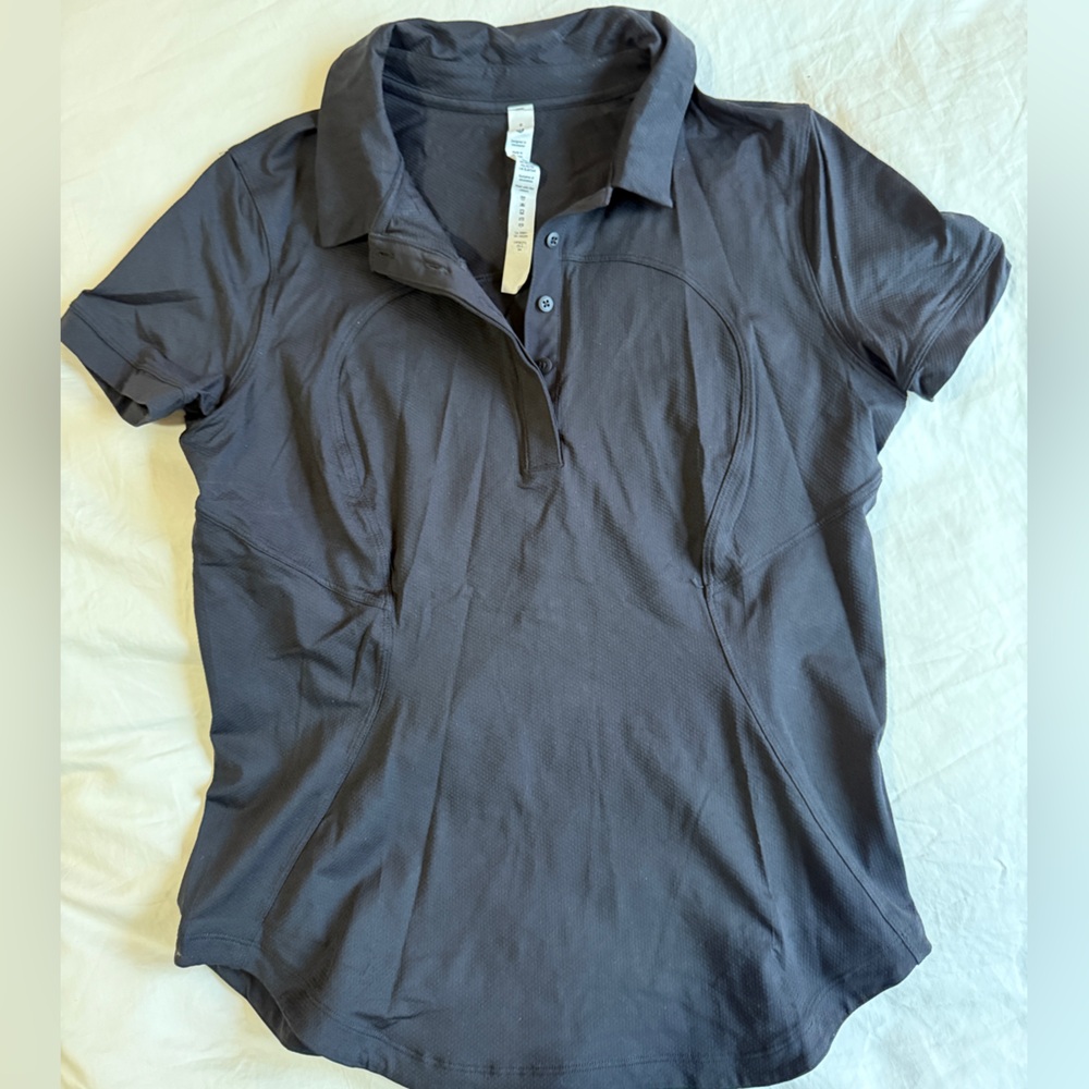 Lululemon Athletic Black Polo Shirt
